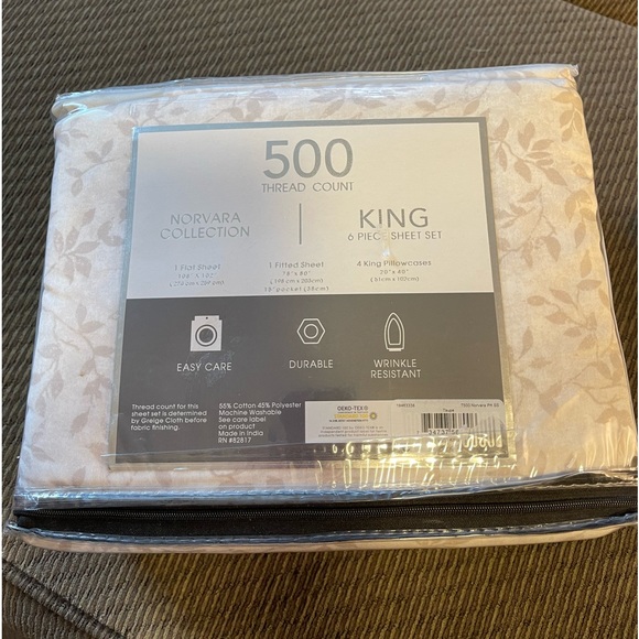 Norvara King Sheet Set - Picture 3 of 4